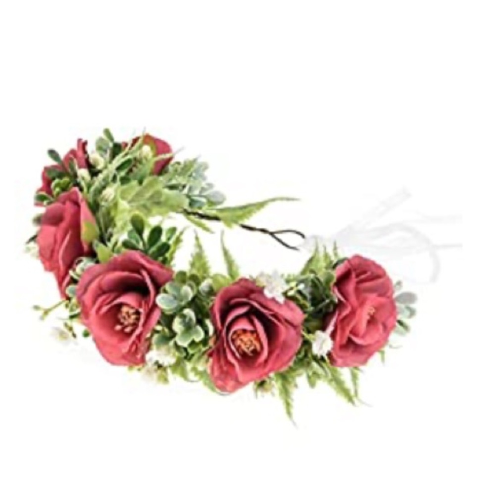 Decorative plastic flower crown, perfect for a maternity shoot, party or wedding
